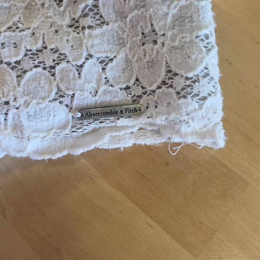 Abercrombie & Fitch Size S White & Gray Preloved Skirt