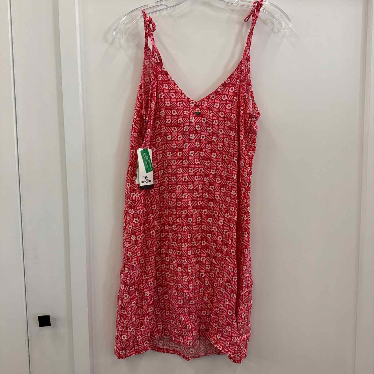 Rip Curl Juniors' Cala Mayor Tie-Strap Mini Dress - Red