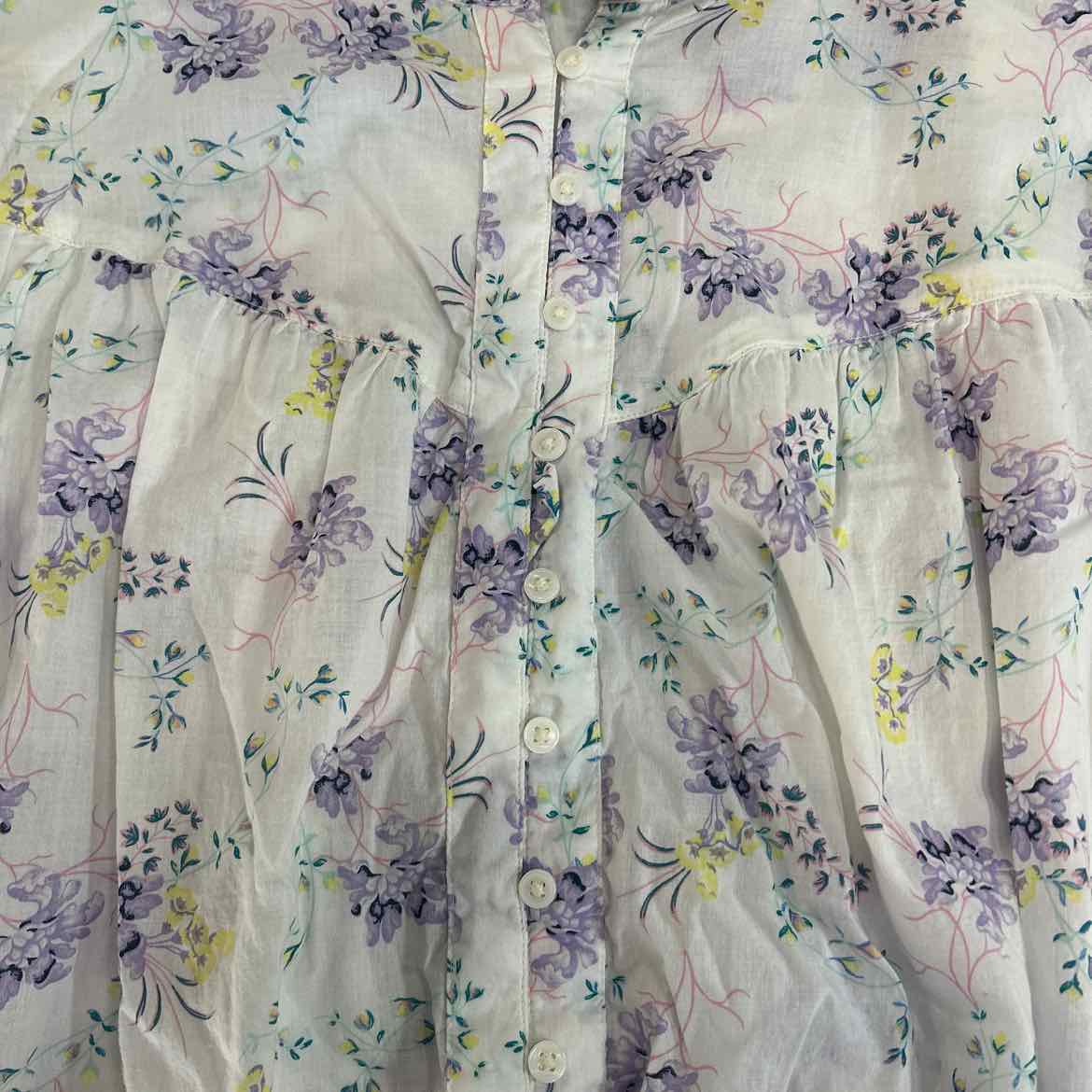 Scoop Size XL White Preloved Button Down LS