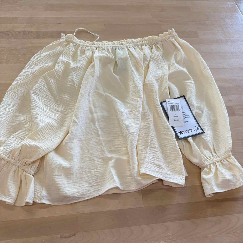 Womens MSK Off the Shoulder Ruffle Blouse