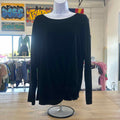 Rebel Society Size M/L Black Preloved Blouse LS