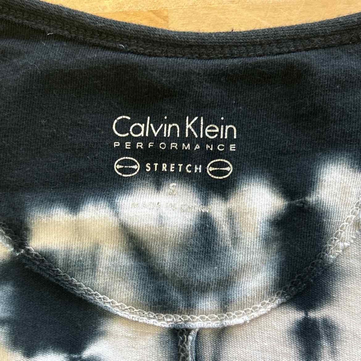 Calvin Klein Size S Navy/White Preloved T-Shirt SS