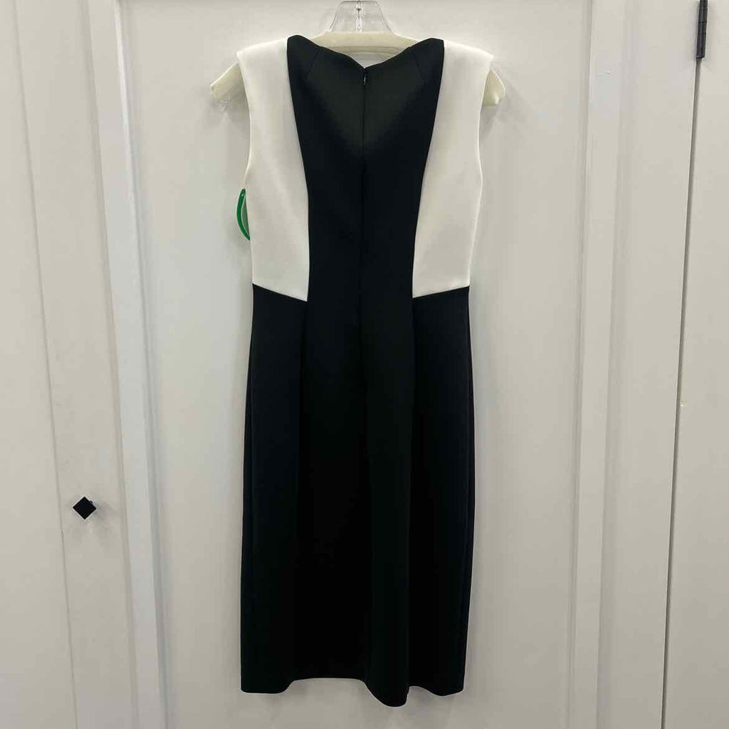 Calvin Klein Size 4 Black White Preloved Dress
