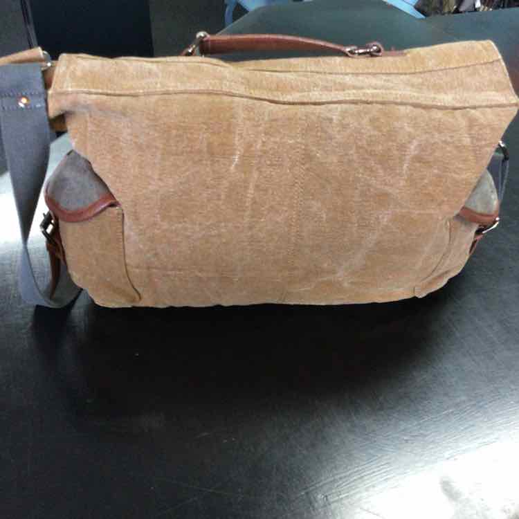 Mona B. Tan & Gray Messenger Totes