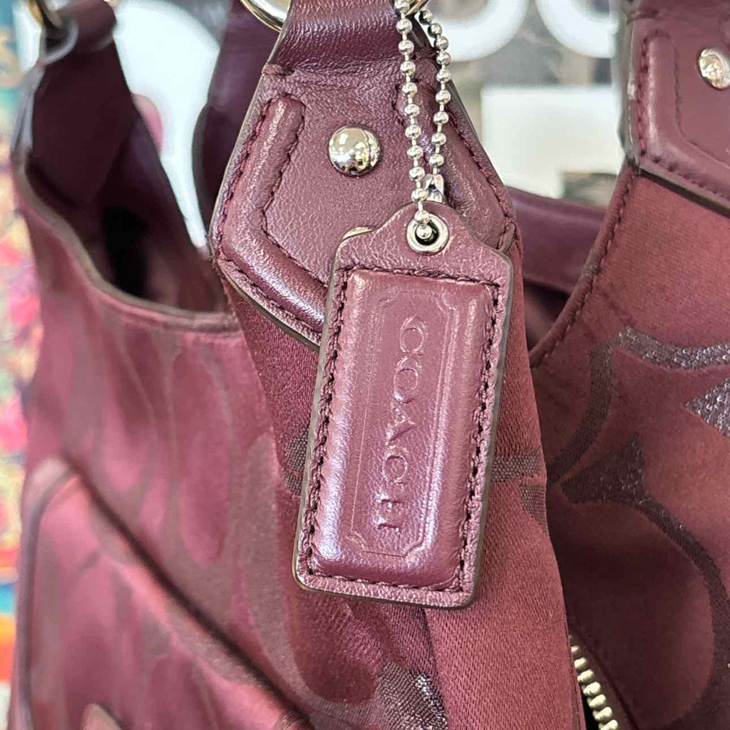 Coach Maroon Hobo Purse