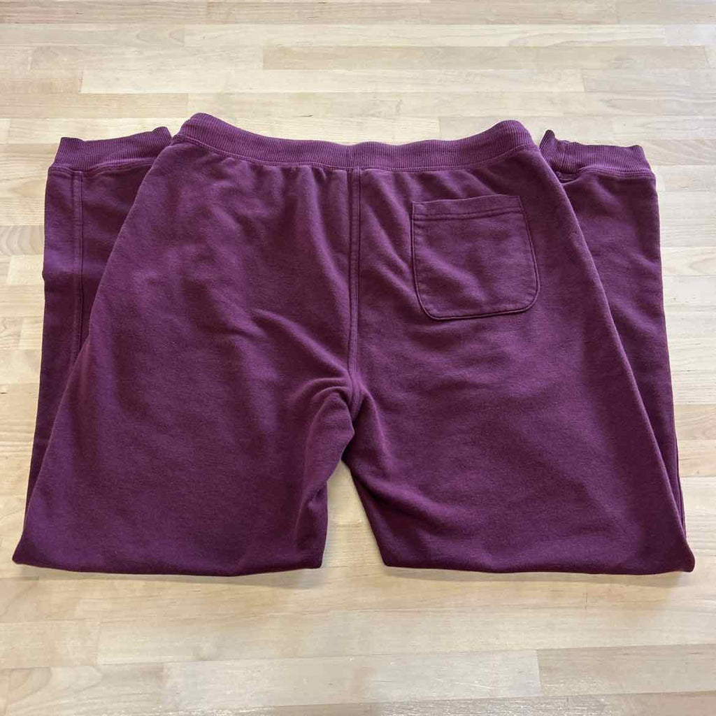 Weatherproof Size L Burgundy Sweatpants