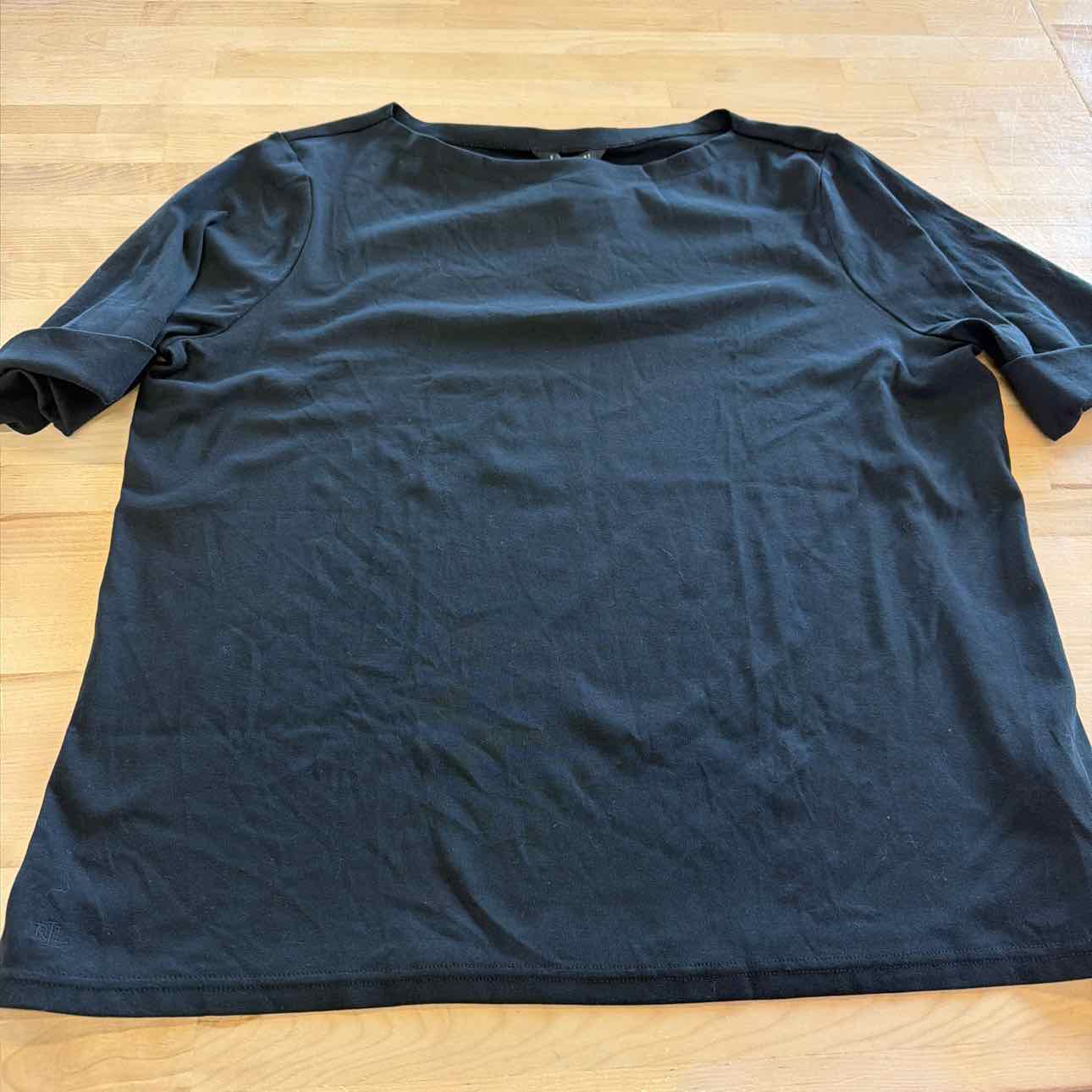Ralph Lauren Size 3X Black New Long Sleeve