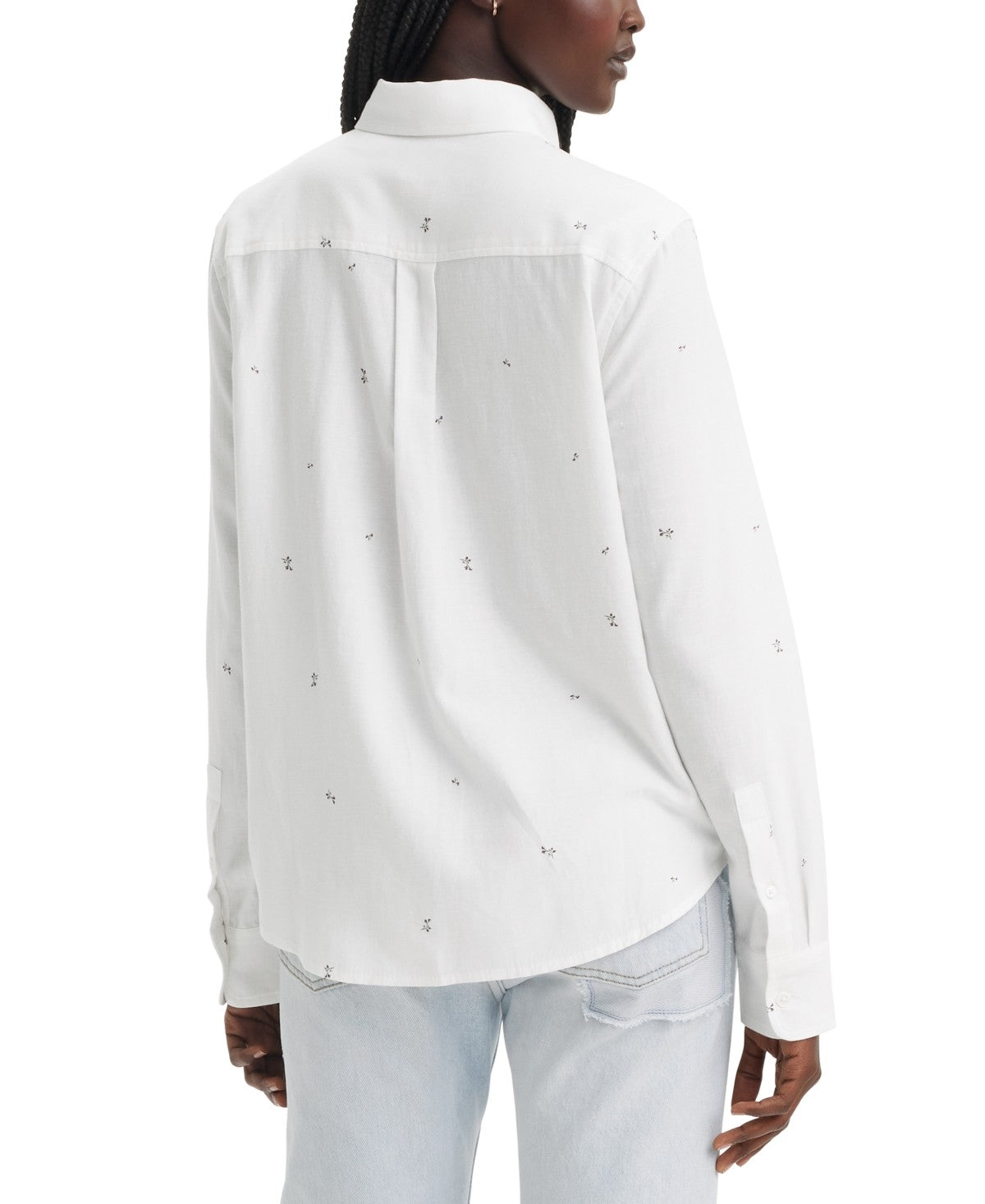 Levi's the Classic Cotton Box-Pleat-Back Long-Sleeve Shirt - Scattered