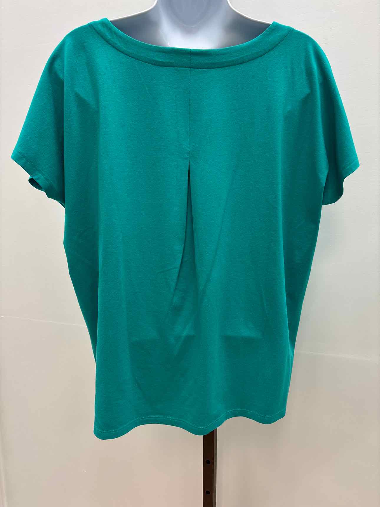J Jill Size M Green Knit New Shirt