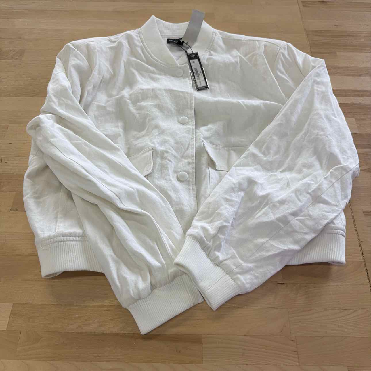 Steve Madden Women's Ardine Linen-Blend Bomber Jacket