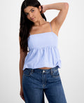 Madden Girl Size M Poplin Bubble Tank Top