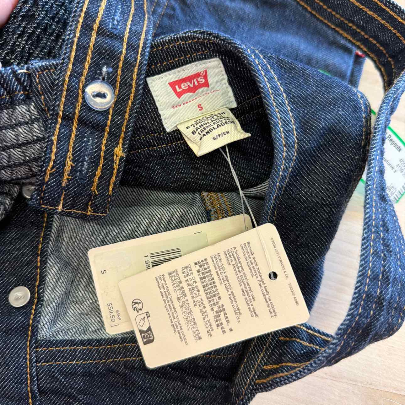 Levi's Size S Blue Denim Drea Tank NWT