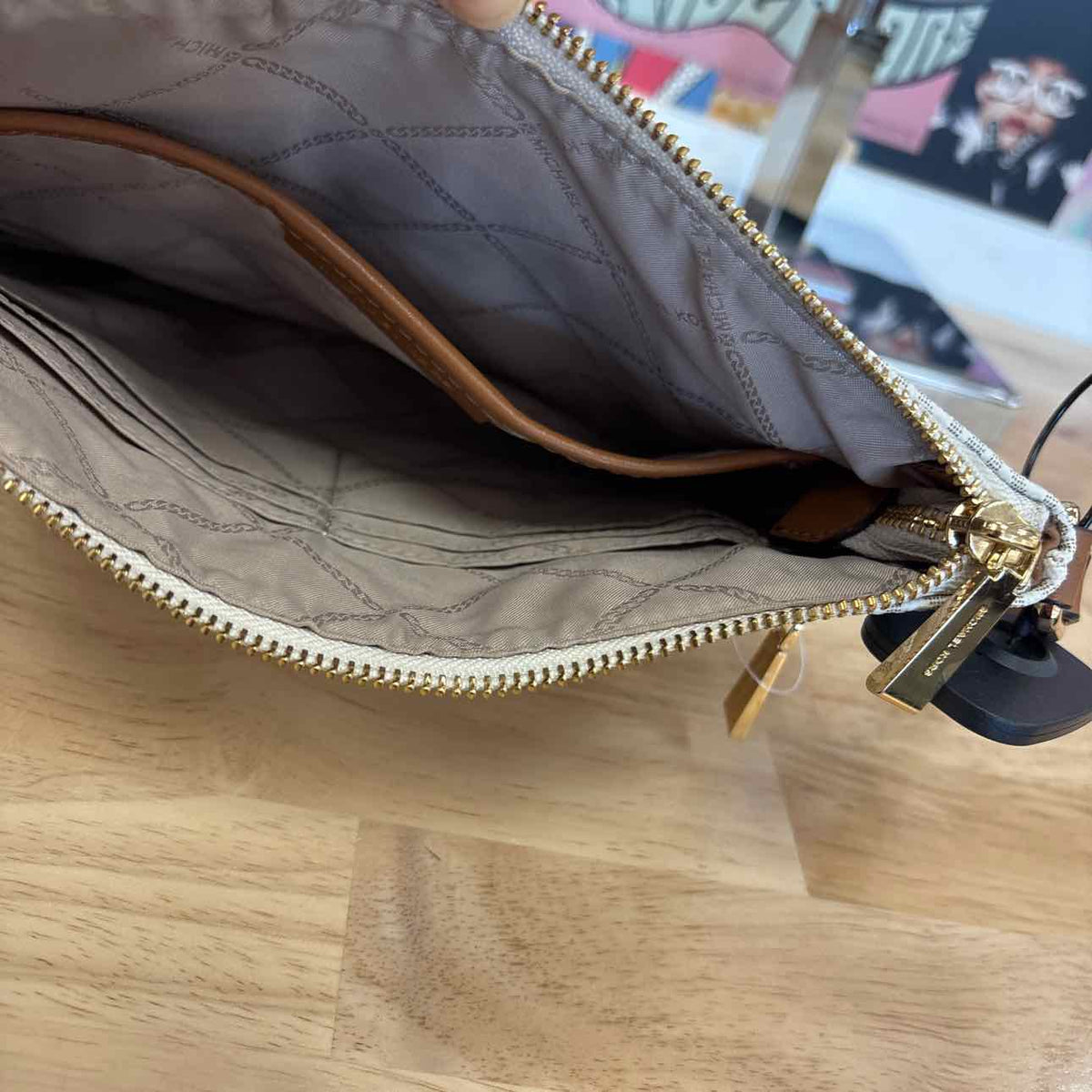 Michael Kors Tan/Cream Purse