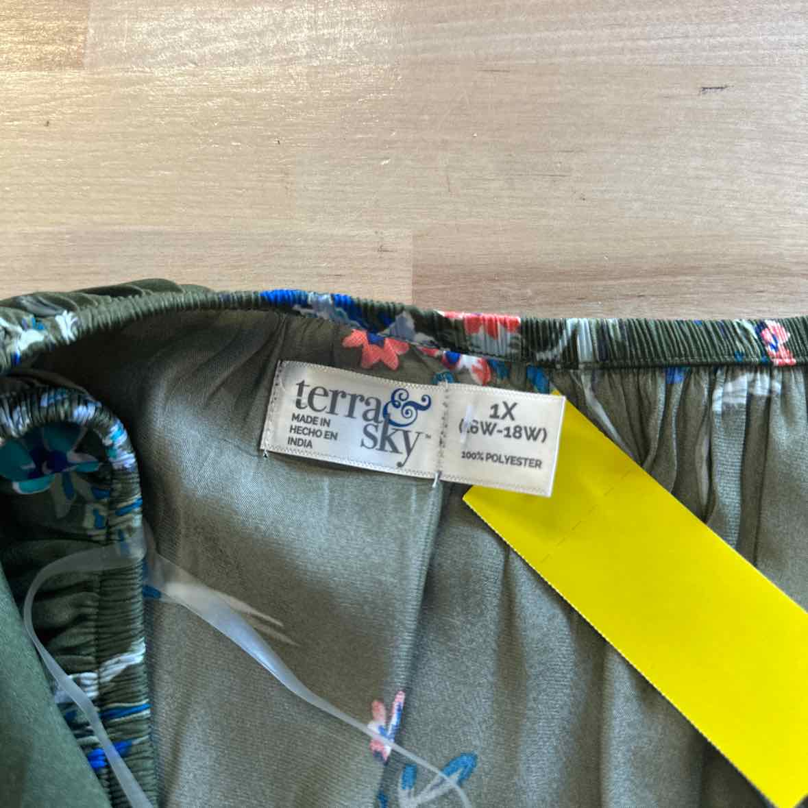 Terra & Sky Size 1X Green Sleeveless