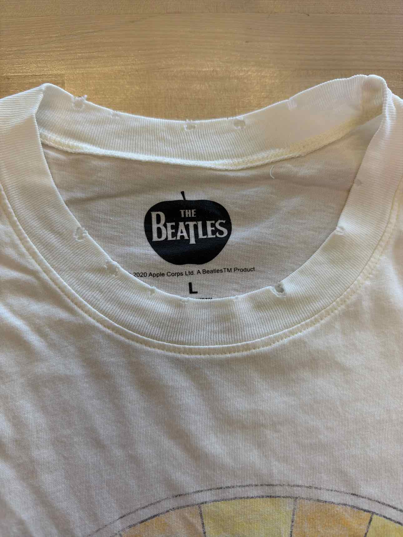 The Beatles Size L White T-shirt