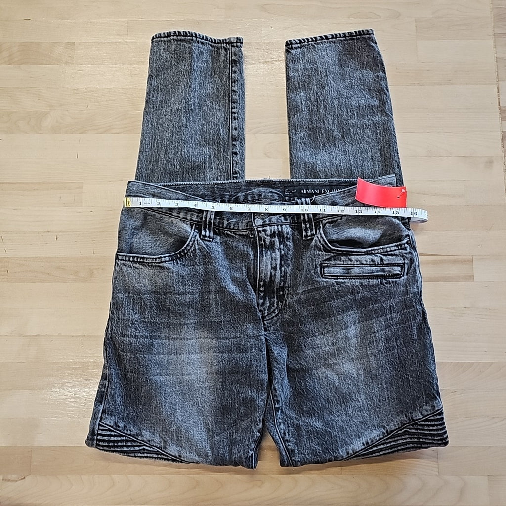 Armani Exchange Size 32 Black MENS Jeans