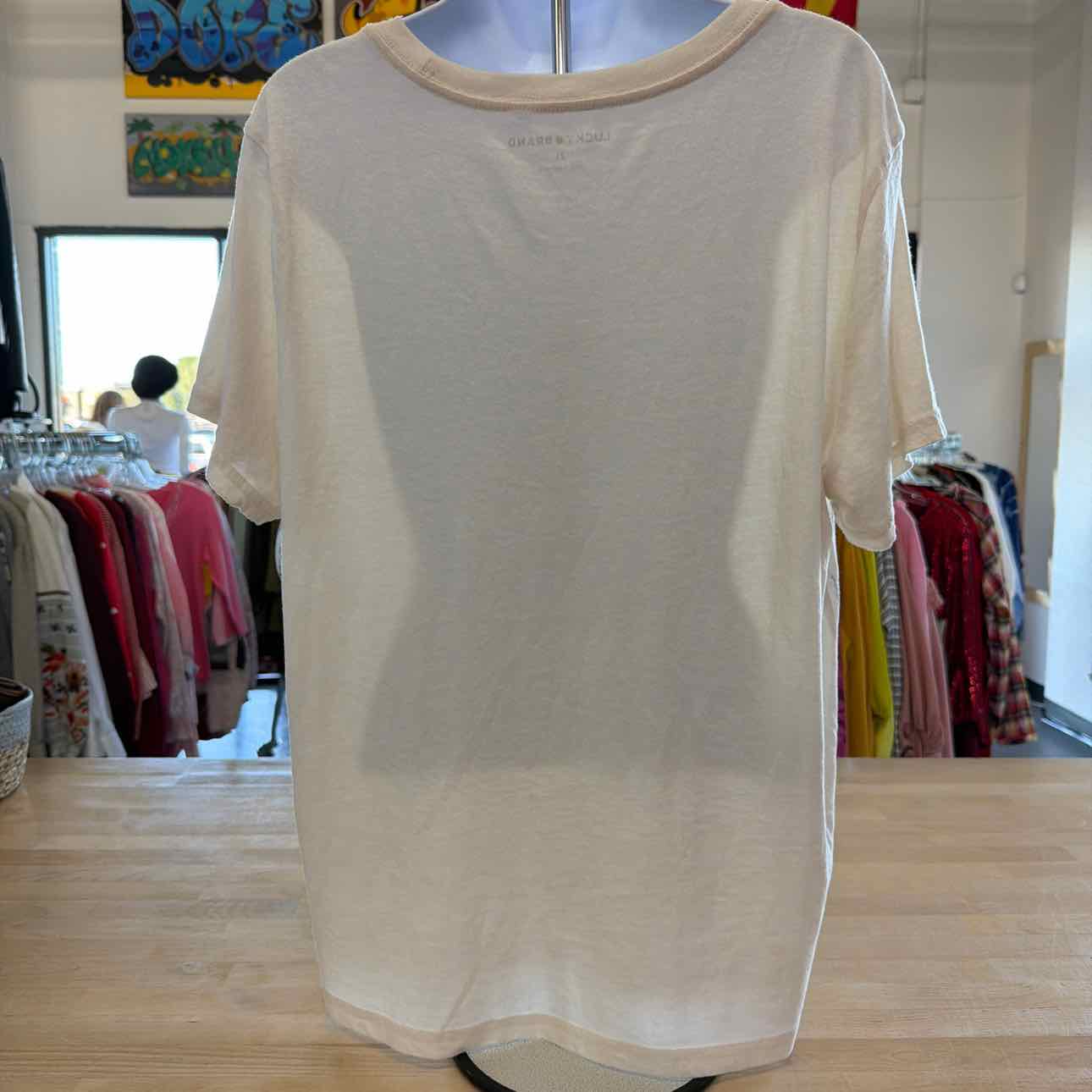Lucky Brand Size XL Tan New T-shirt