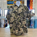 Campia Size L Green & Beige Preloved MENS Button Down Shirt