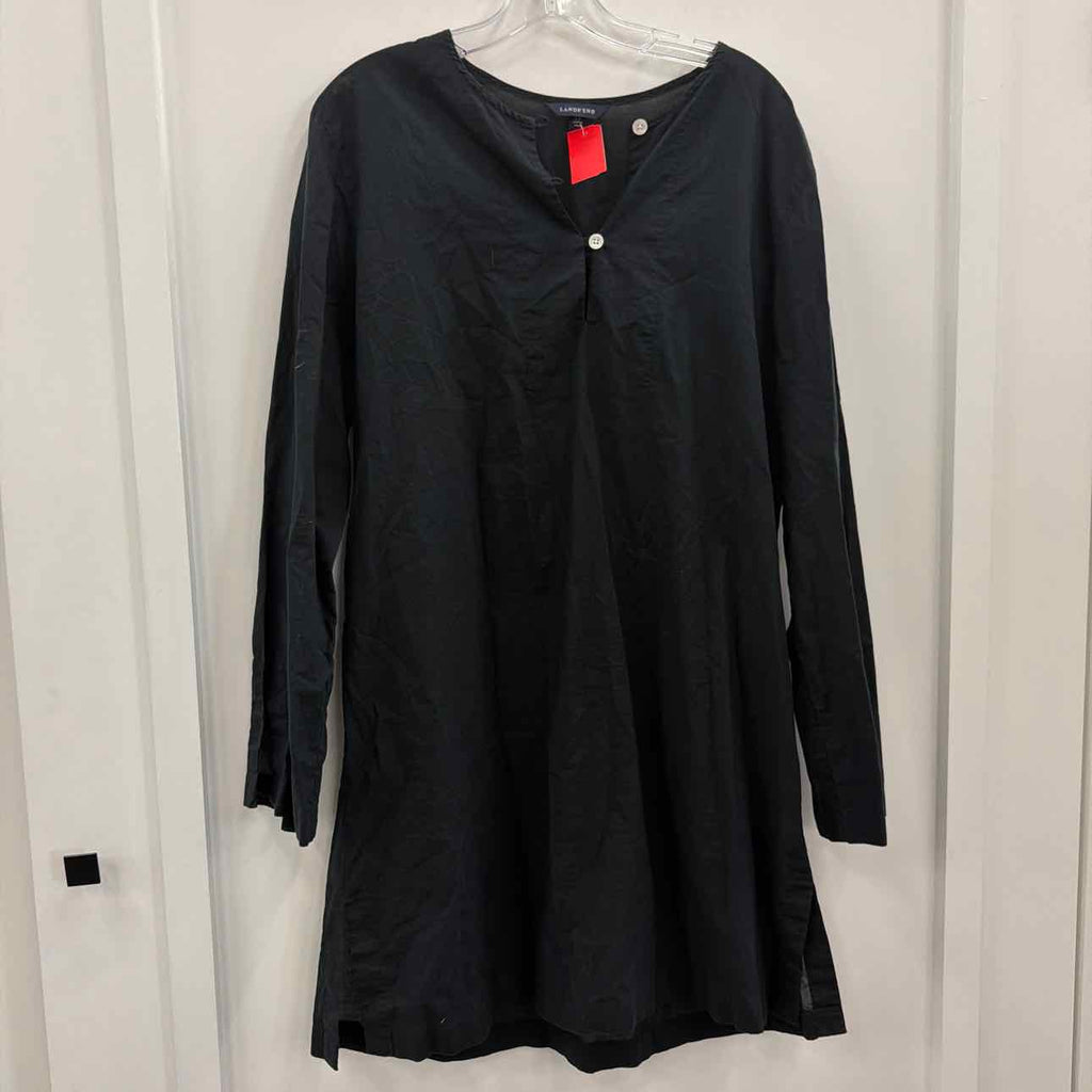 Lands End Size M Black Preloved Tunic