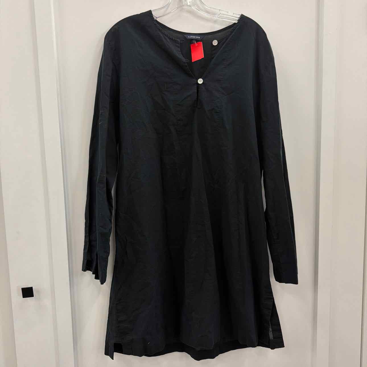 Lands End Size M Black Preloved Tunic