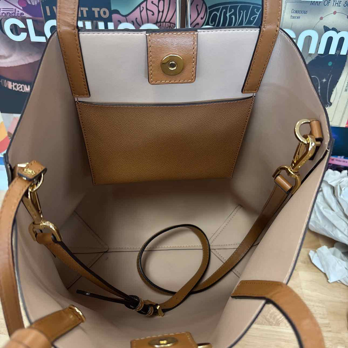 Michael Kors Brown Leather Totes