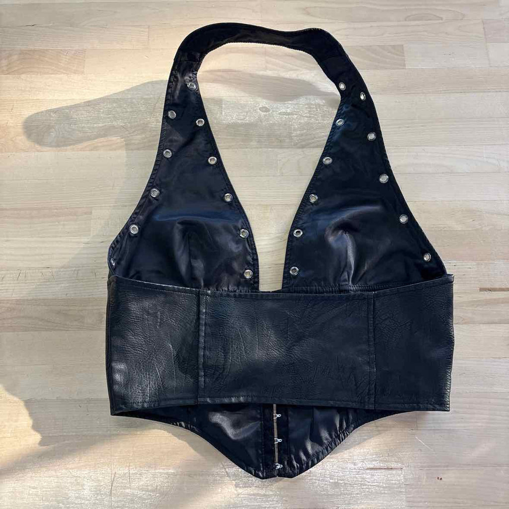 Princess Polly Size 8 Black Preloved Halter