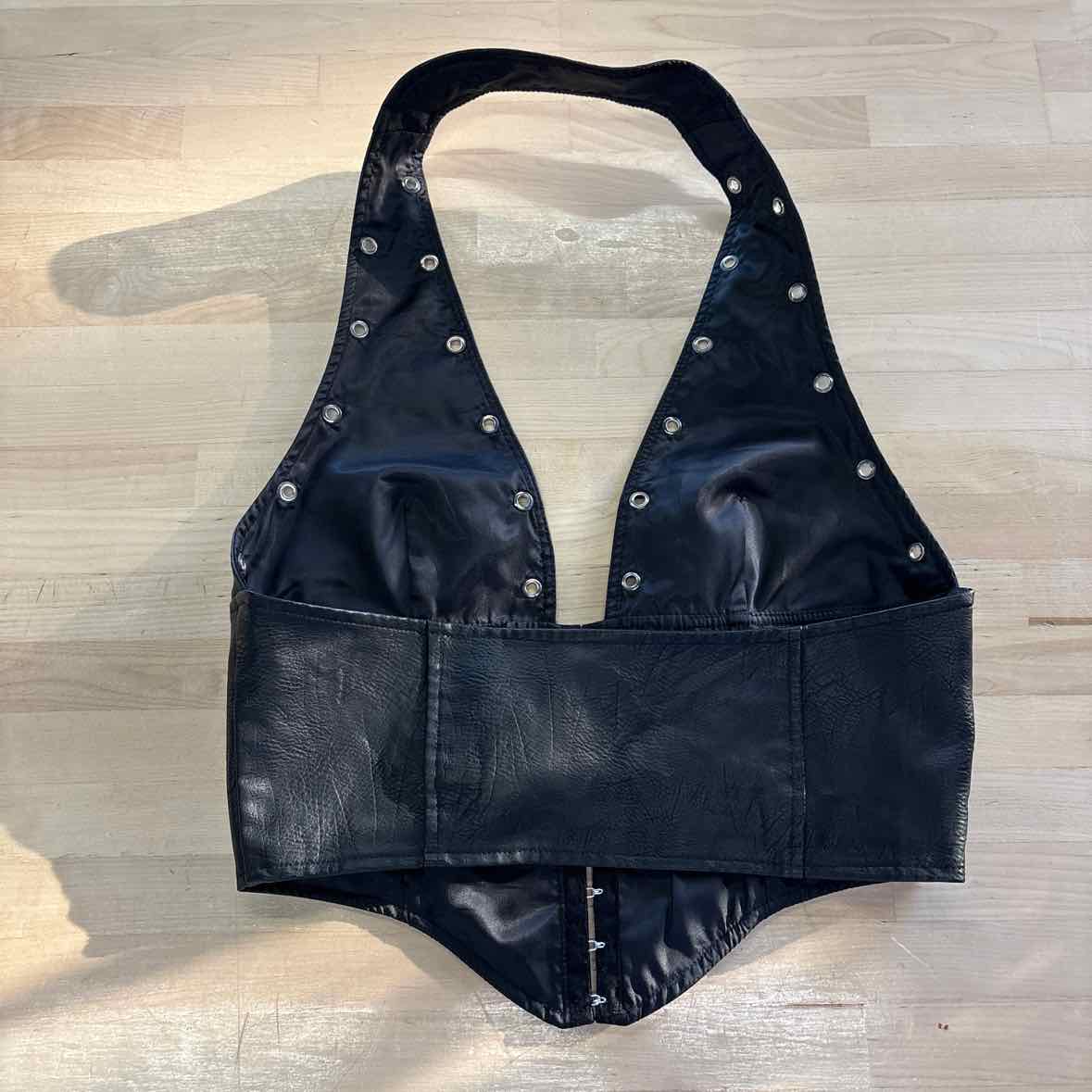 Princess Polly Size 8 Black Preloved Halter