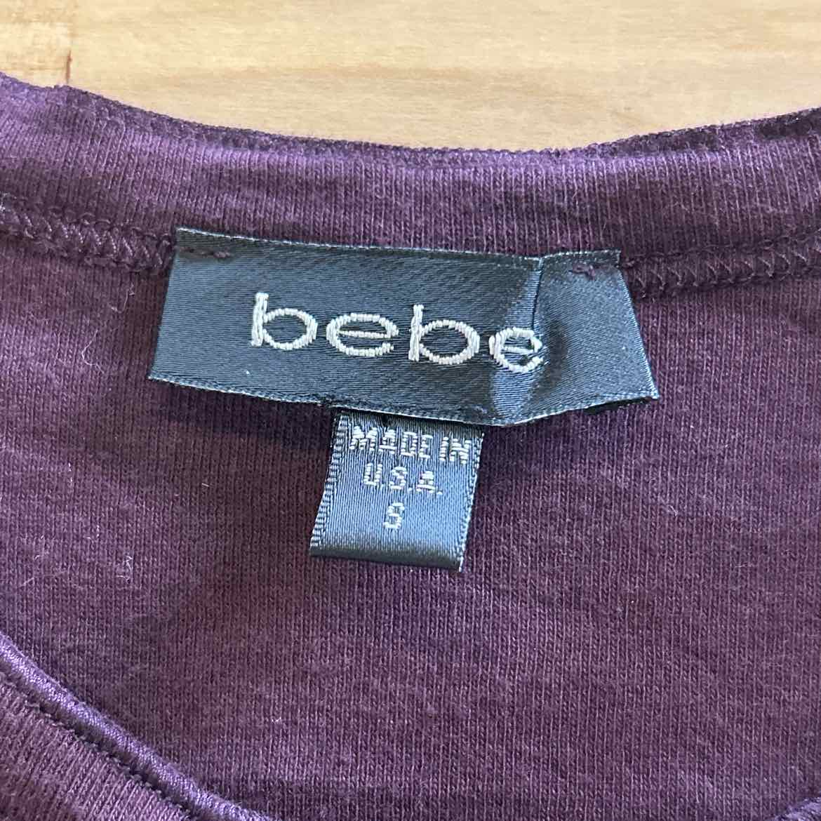 Bebe Size S Purple Preloved T-Shirt SS