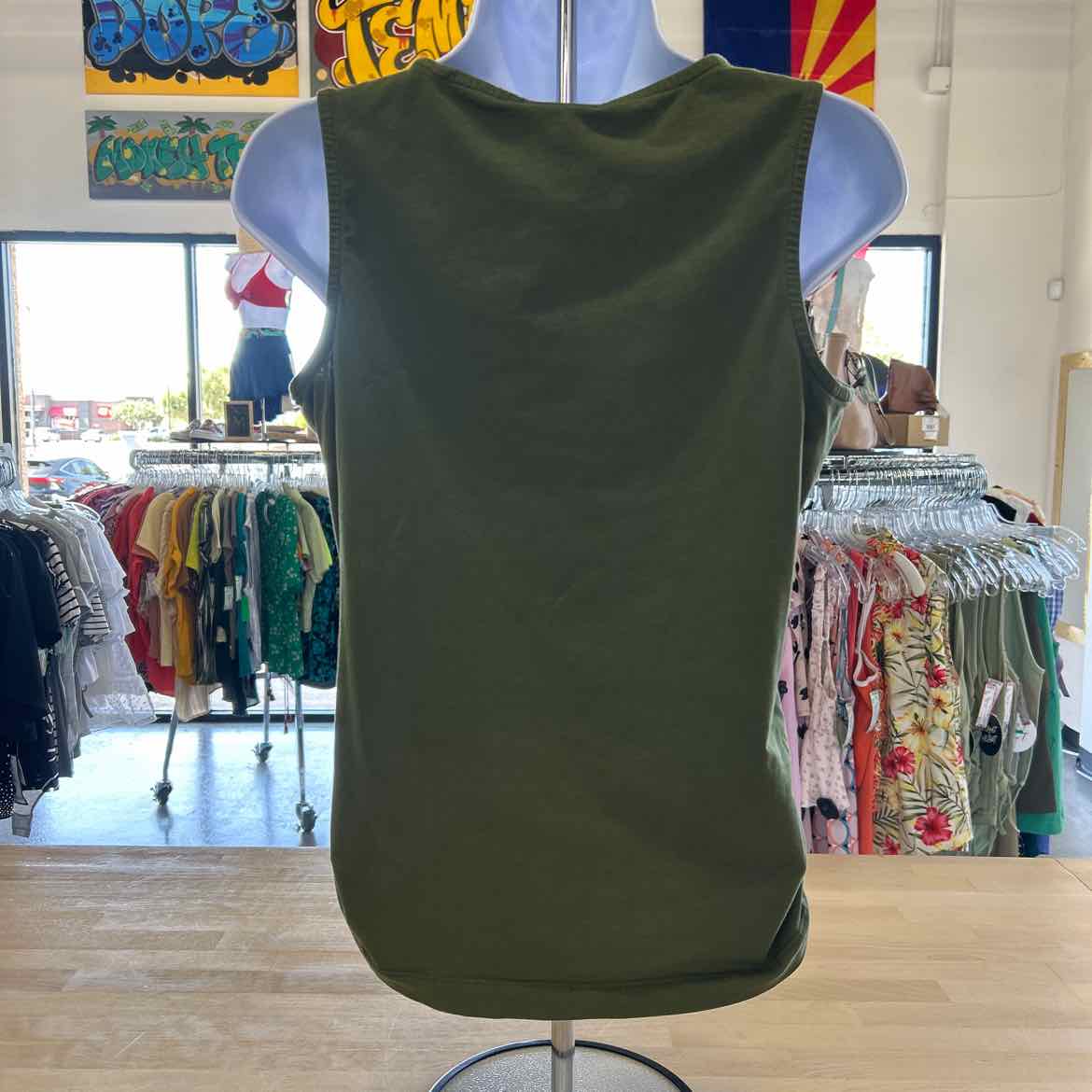 J Jill Size S Green Preloved Sleeveless