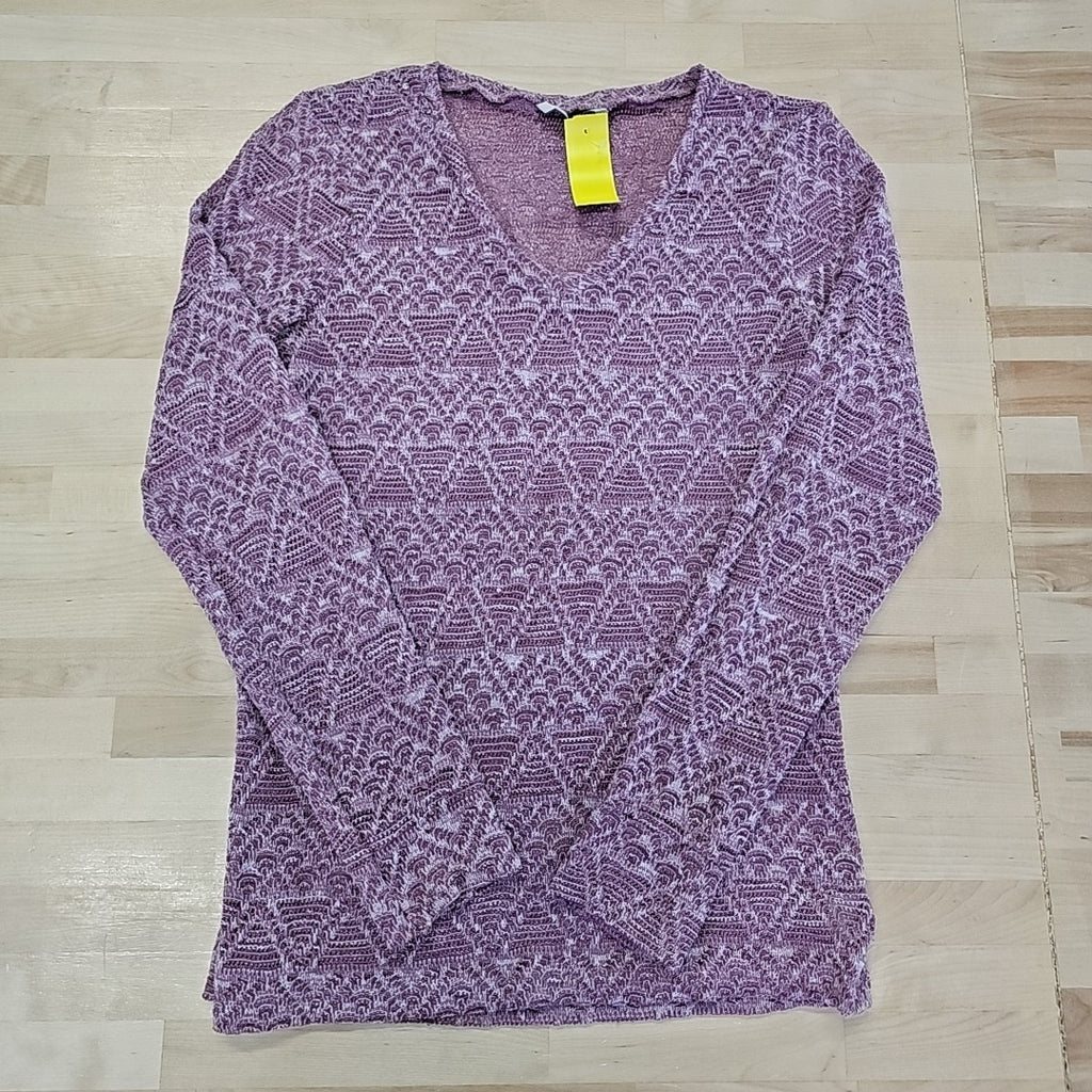 BKE Size L Purple Pullover