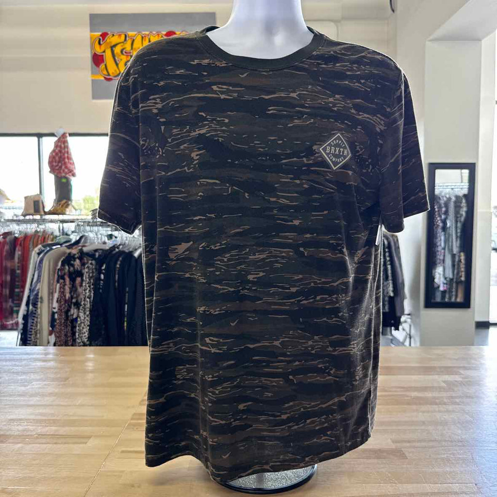 Brixton Size L Green Shirt