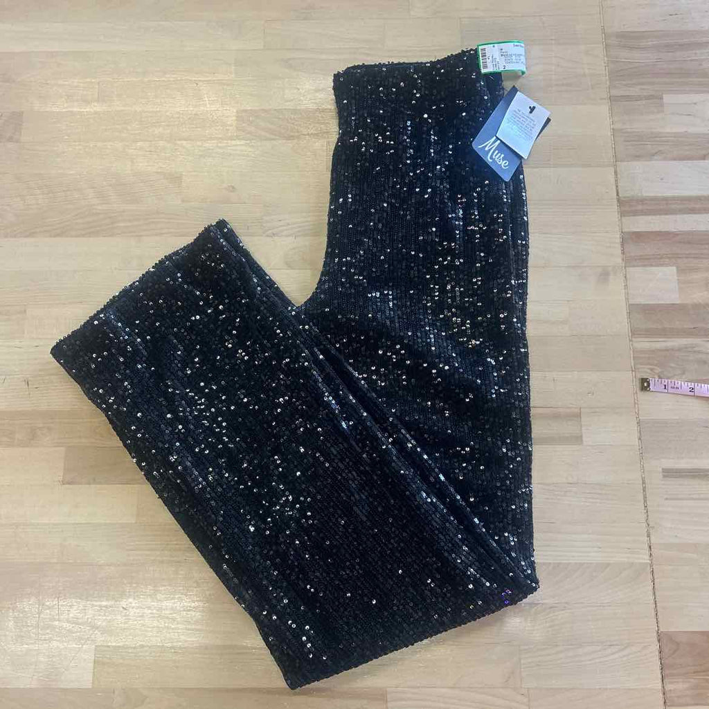 Muse Sequin Pants - Black