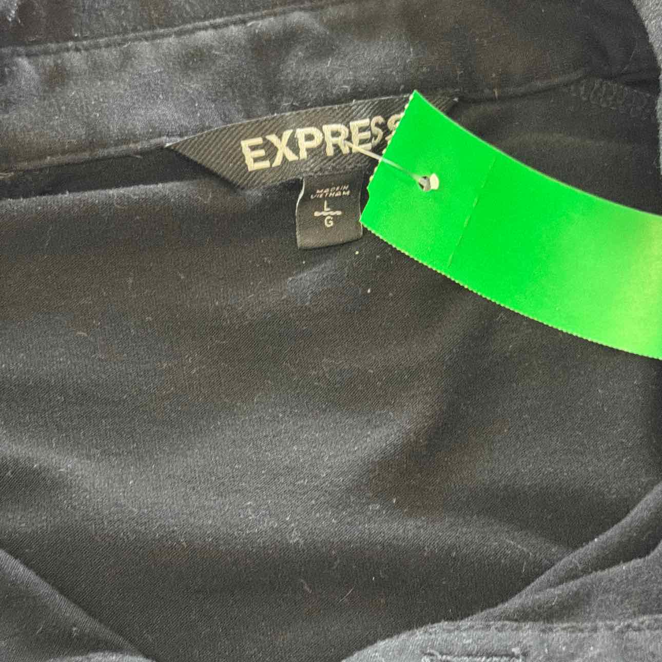 Express Size L Black Preloved MENS Polo