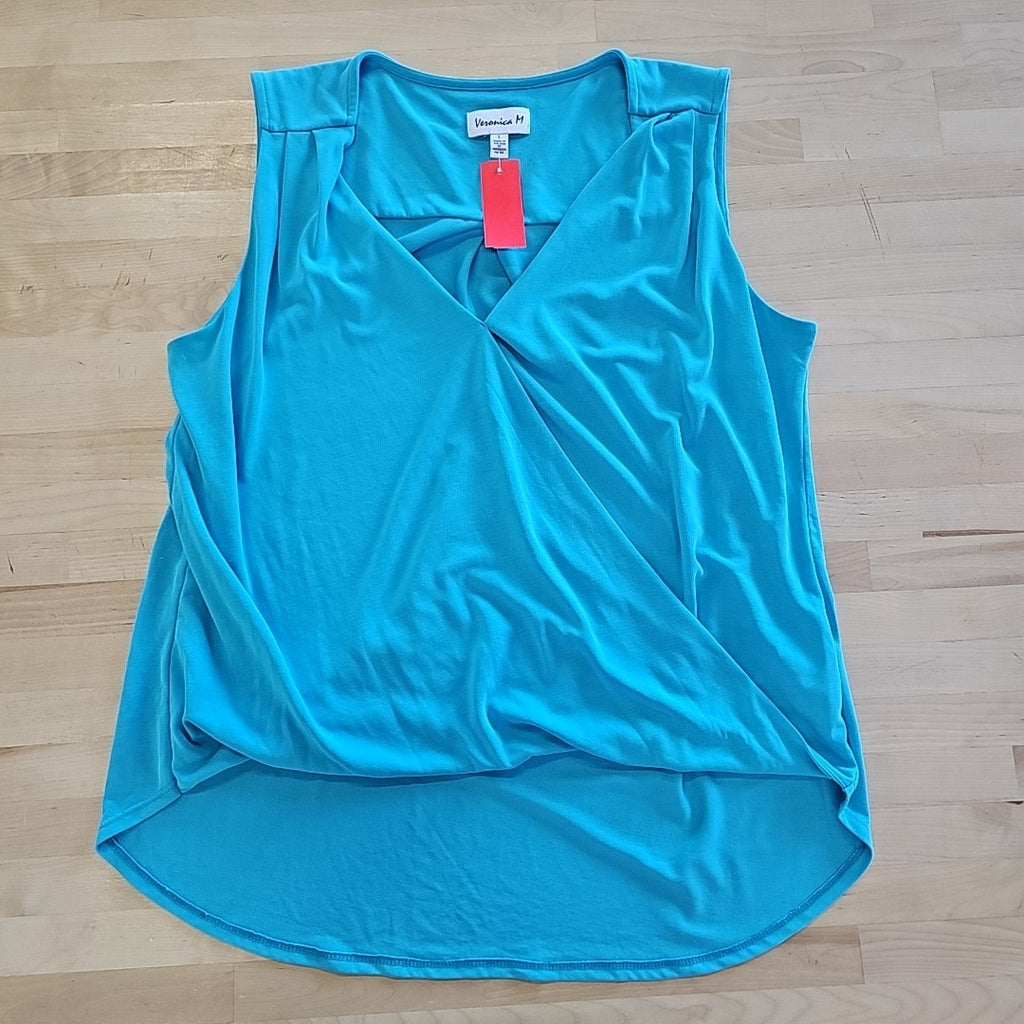 VeronicaM Size L Blue Preloved Sleeveless