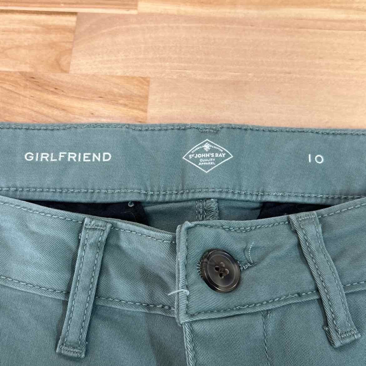 St John's Bay Size 10 Green Preloved Pants