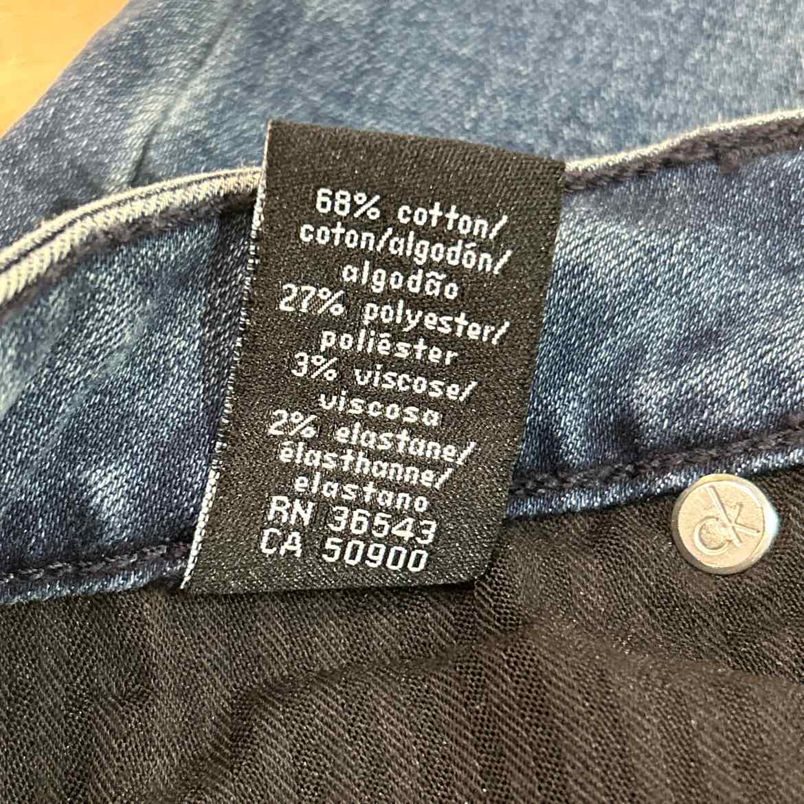 Calvin Klein Jeans Women Size 10 Blue Denim Preloved Shorts