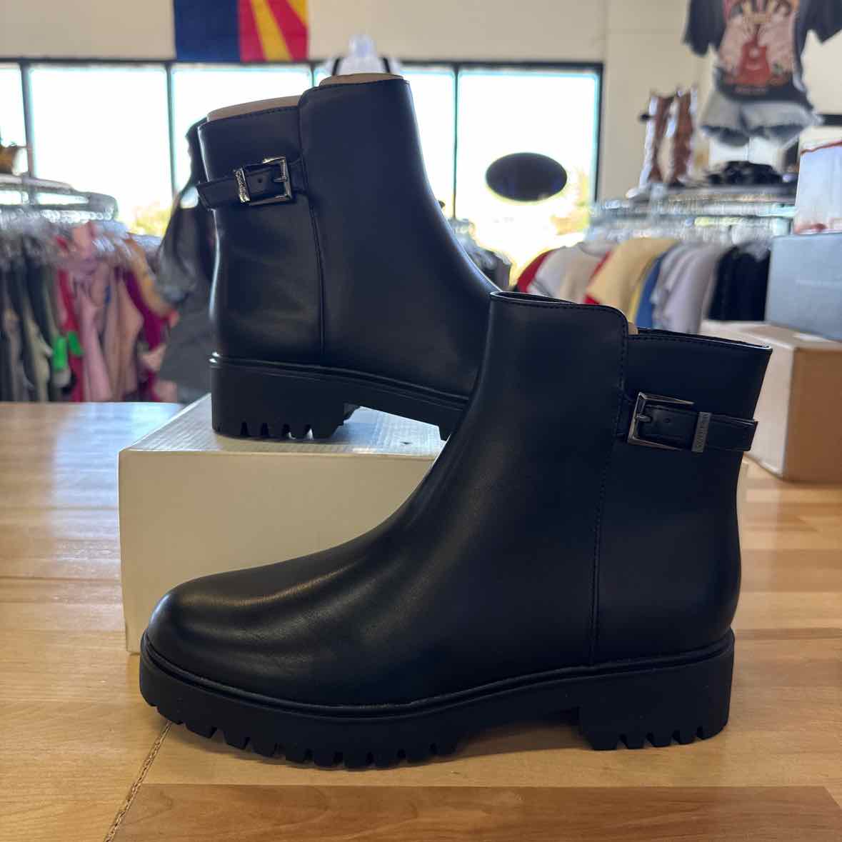 Calvin Klein Shoe Size 9 Black Boots