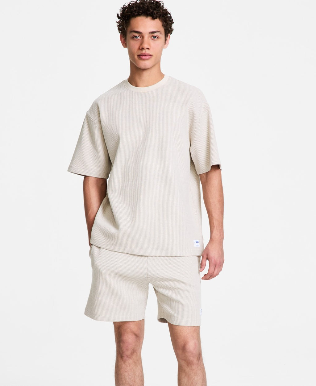 HUGO Size M Men's Waffle-structure T-shirt