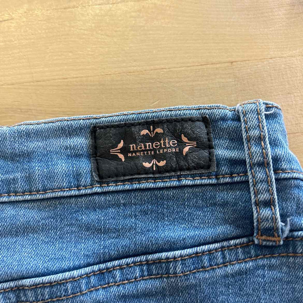 Nanette Lepore Size 10 Blue Denim Preloved Skirt