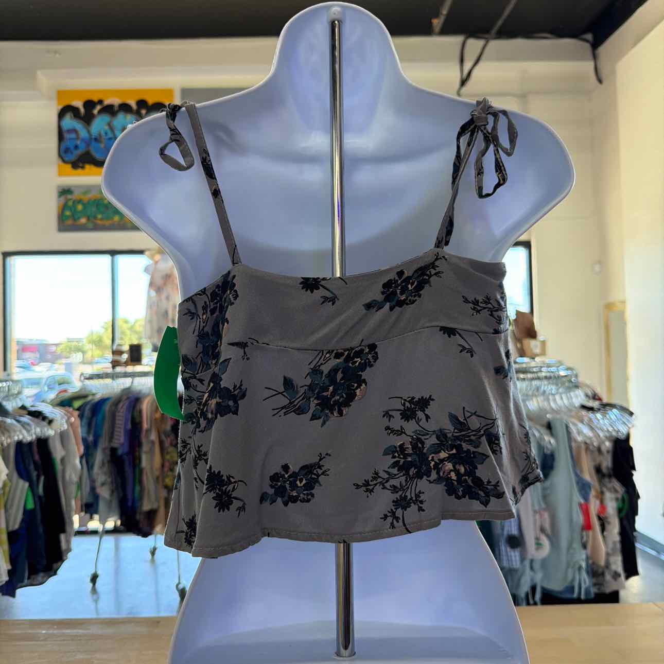 Don't Ask Why Size OS Gray Preloved Tank