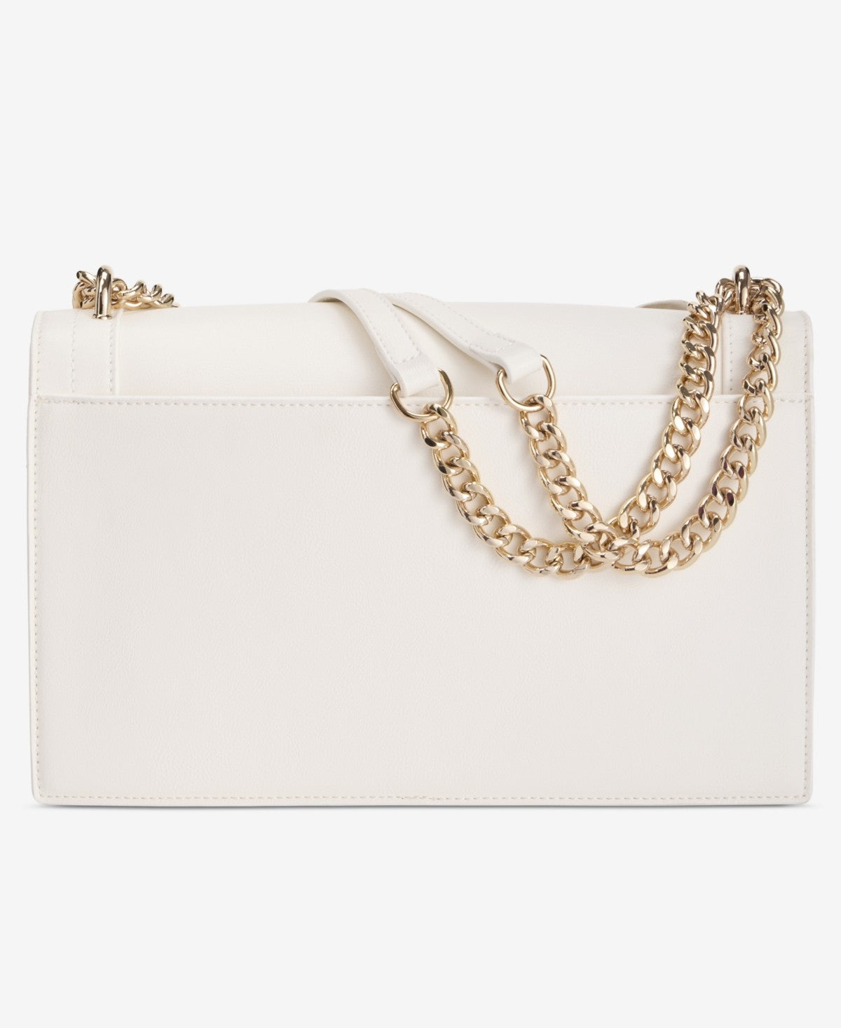 INC White Ajae Flap Floral Crossbody Satchel