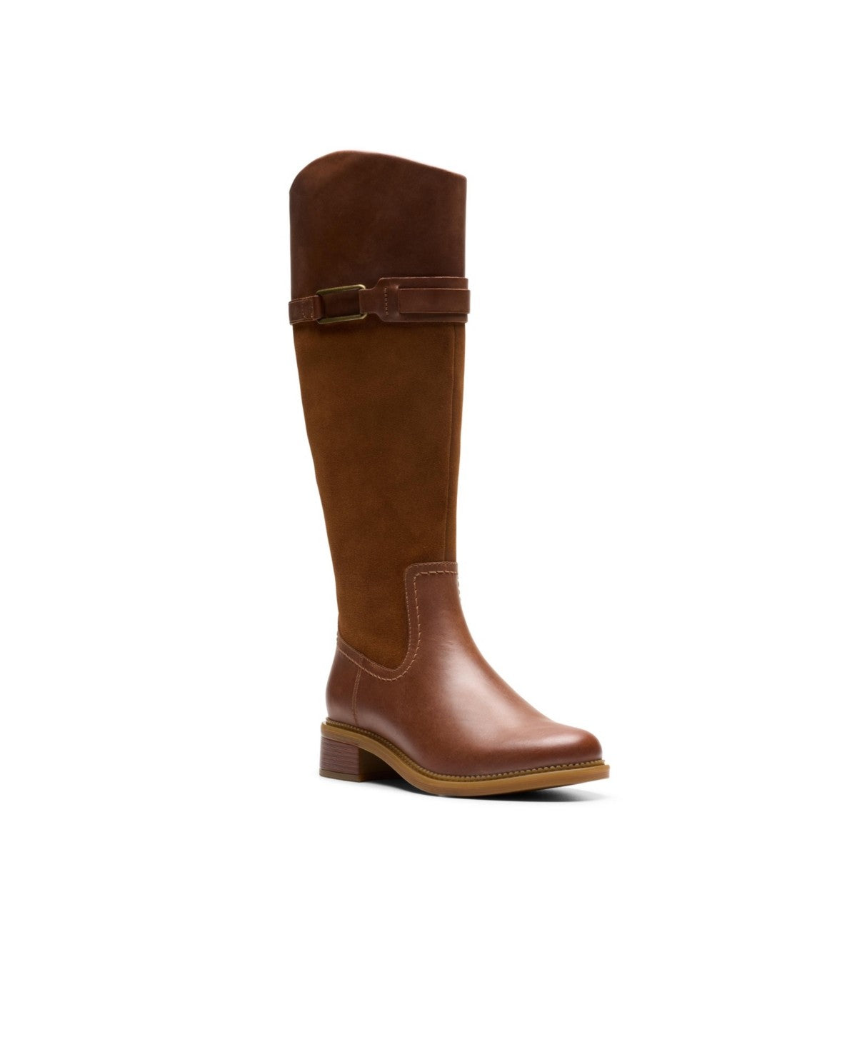Clarks Shoe Size 6.5 Brown Maye Carly Leather Knee-High Boots NWT
