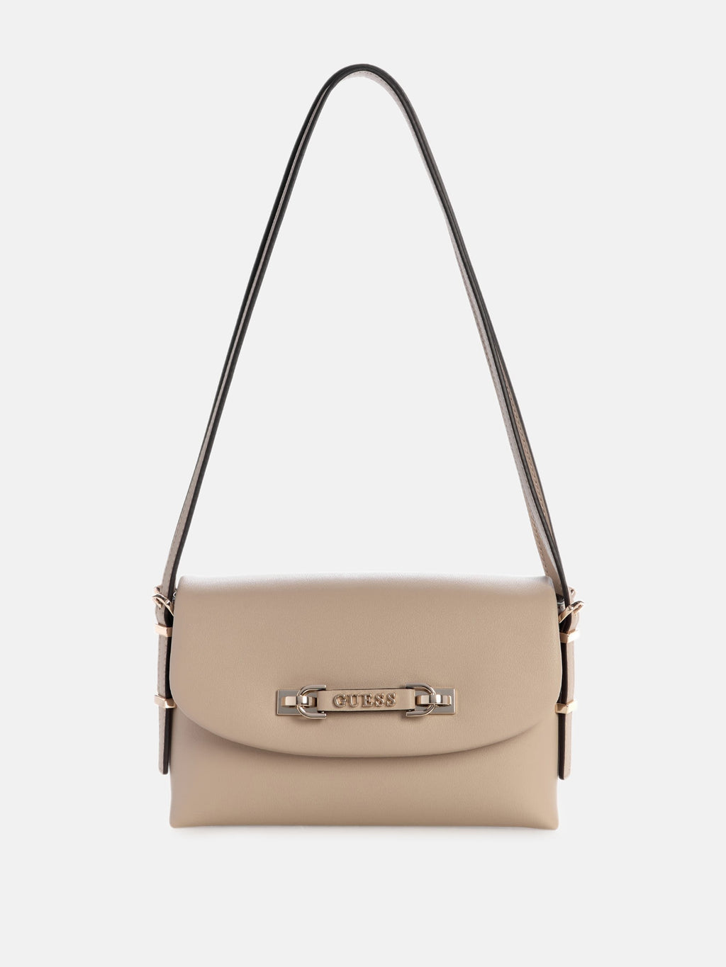 Guess Taupe Lefia Flap Shoulder Shoulder Handbag NWT