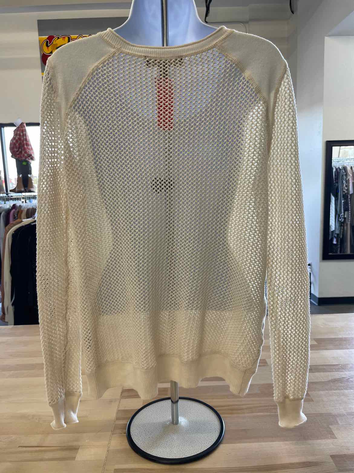 Rock & Republic Size S Cream Knit Top