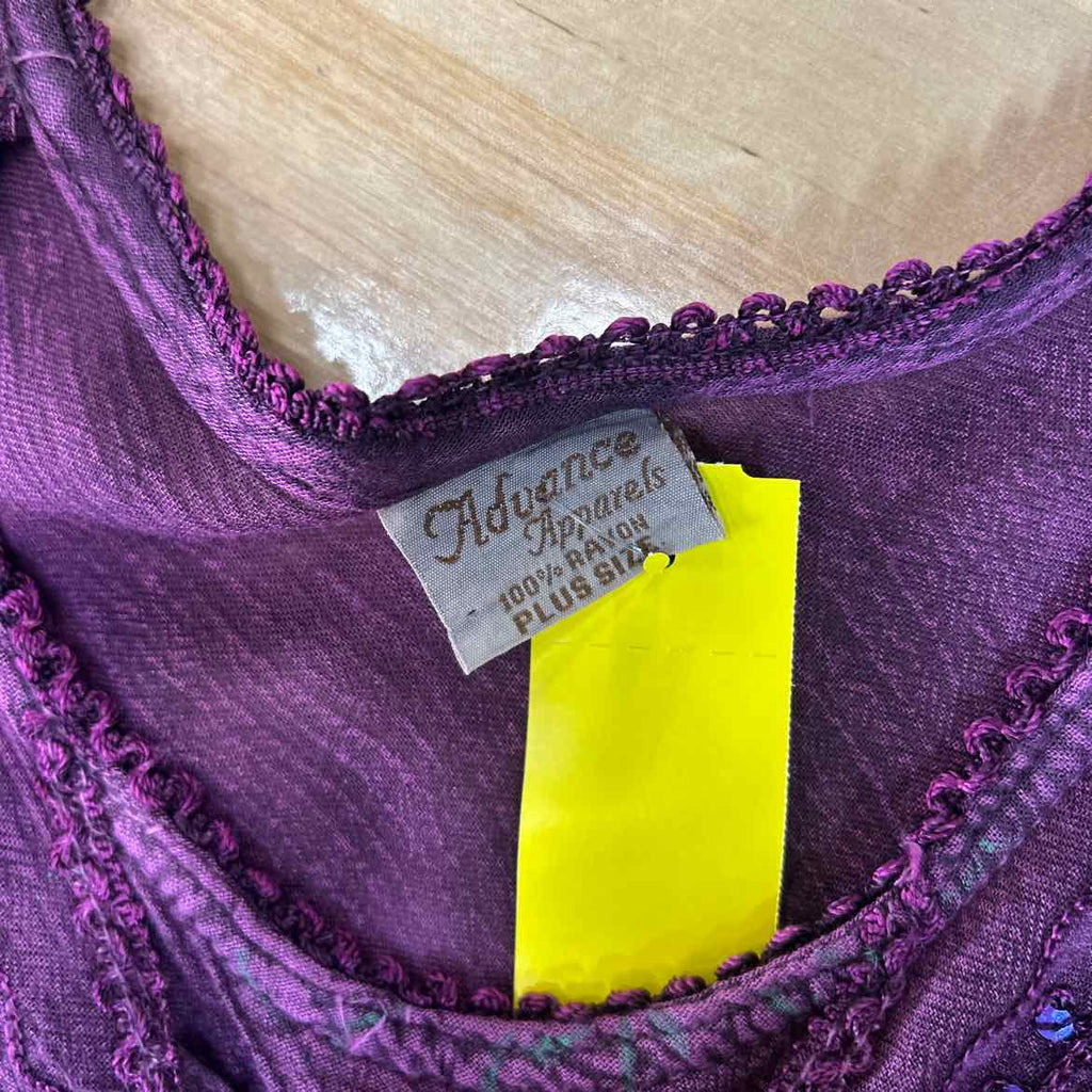 Advance apparel Size PL Purple Preloved Tunic