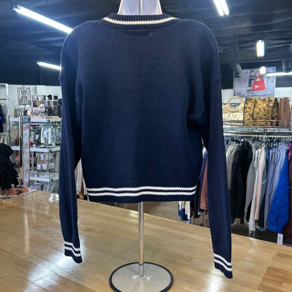 Size M Navy Preloved Cardigan