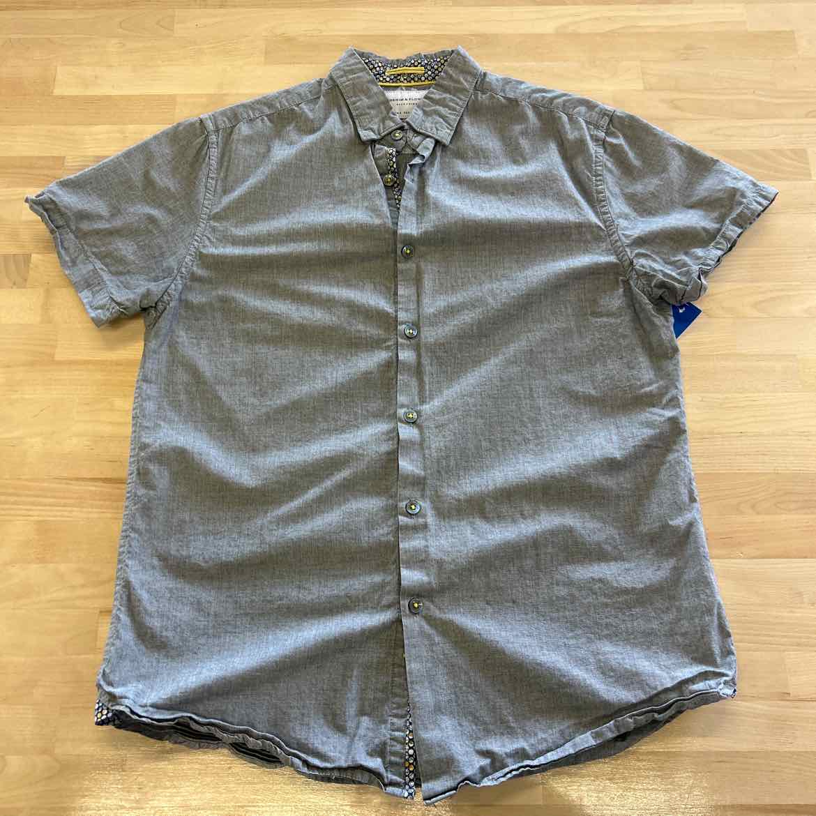 Denim & Flower Men's Size S Gray MENS Button Down Shirt