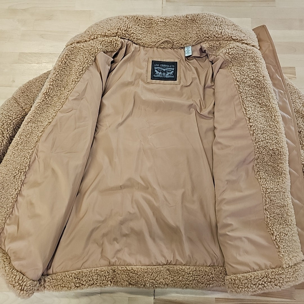 Levi's Women's Stand Collar Sherpa Puffer Jacket