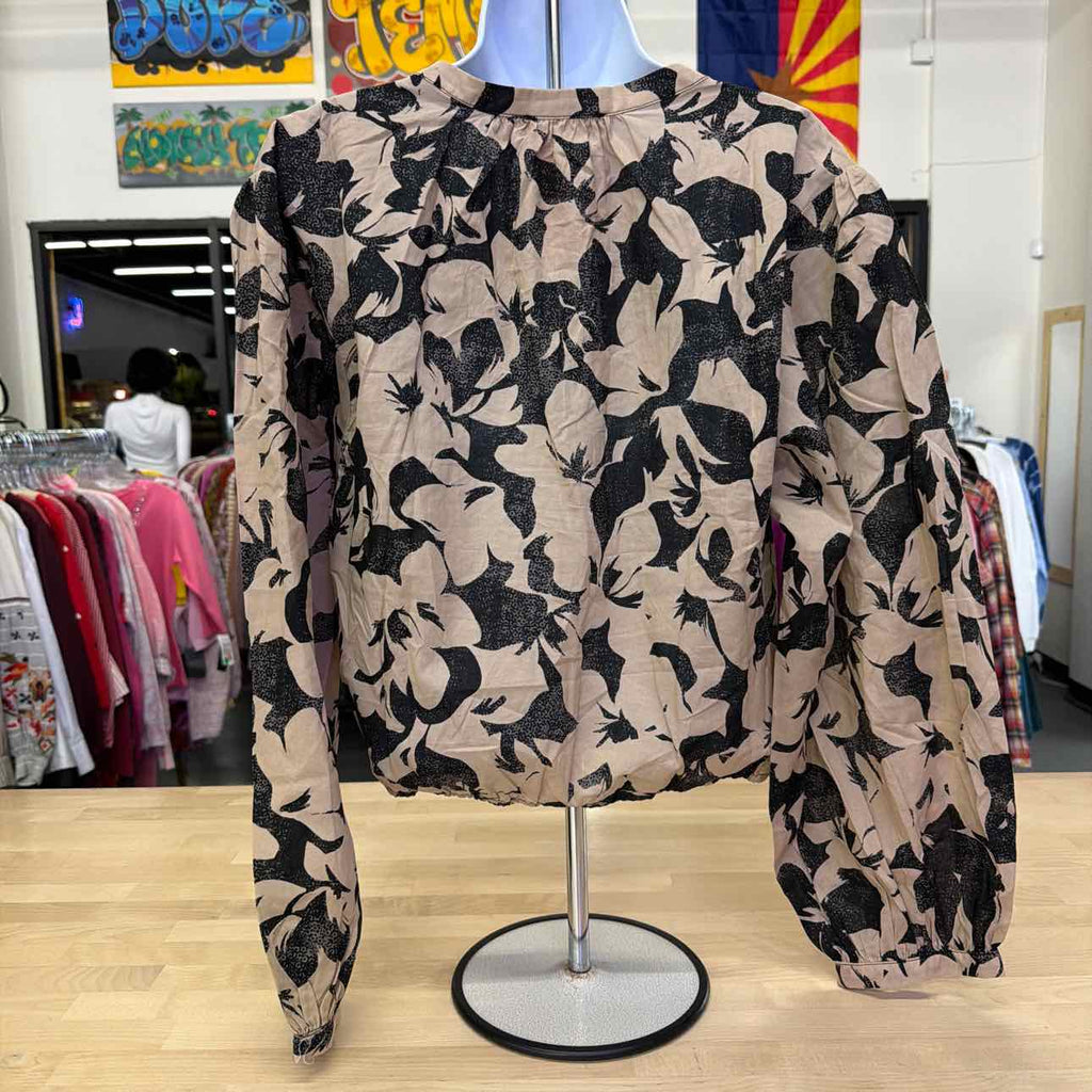 Ellen Tracy Women's Balloon Sleeve Cropped Top