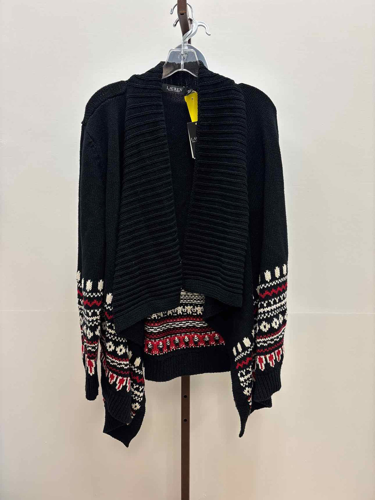 Ralph Lauren Size XL Black White Red New Sweater